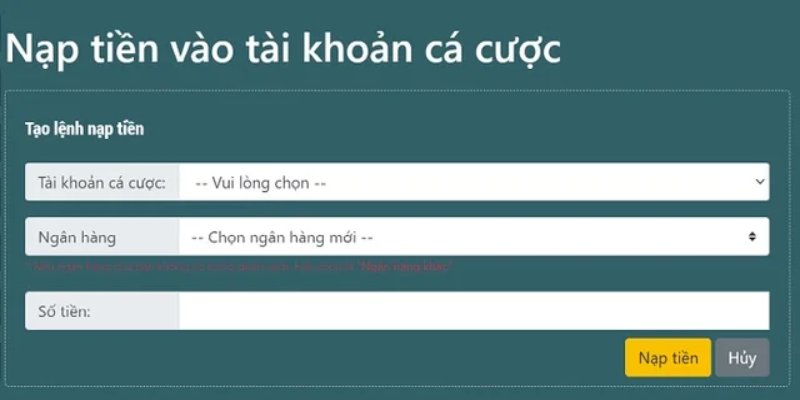 Nạp tiền Bongx9: Tổng hợp các hình thức và cách thực hiện 2 Nạp tiền Bongx9 qua Ngân Hàng